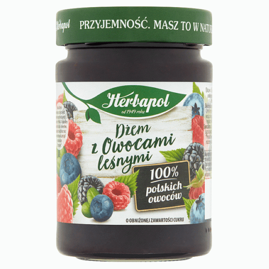 Dżem owoce leśne niskosłodzony 280g Herbapol