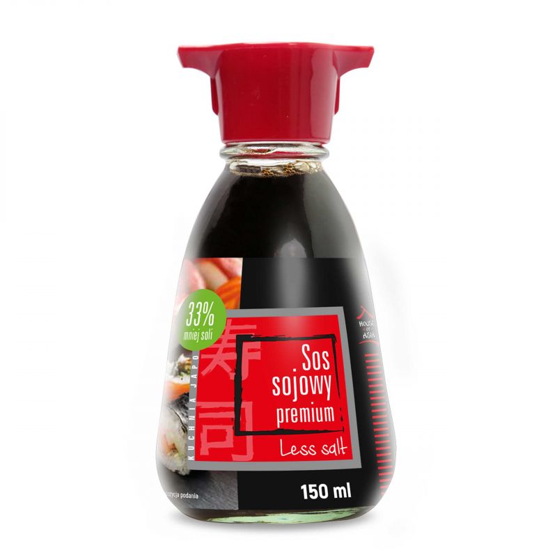Sos sojowy o obniżonej zawartości soli  150 ml House of Asia