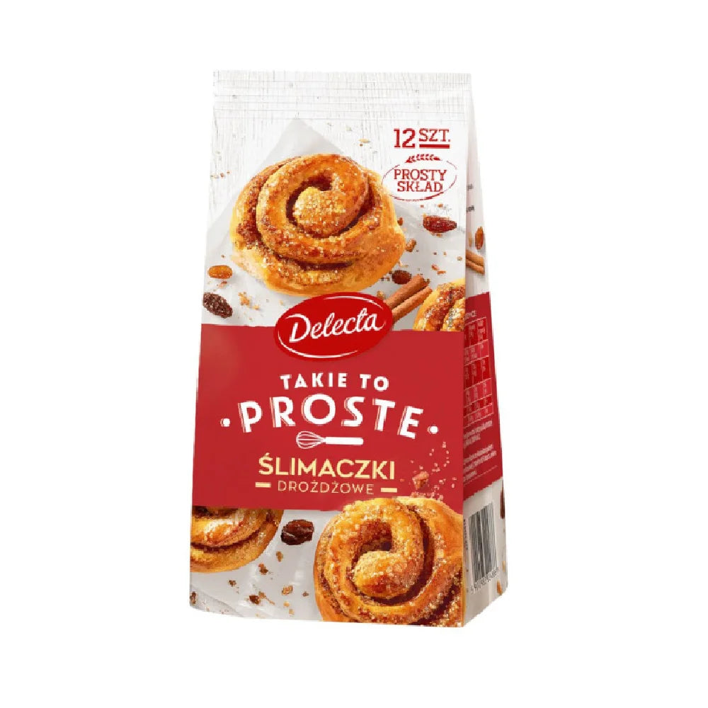 Ślimaczki drożdżowe Delecta 340g Bakalland