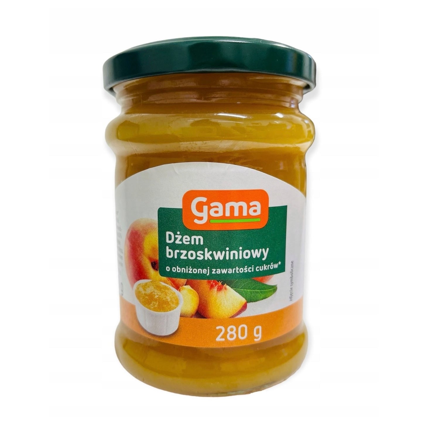 Dżem niskosłodzony brzoskwiniowy 280g Gama