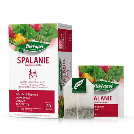 Herbata Pu-Erh Spalanie + oczyszczanie Suplement diety 20 x 2 g Herbapol