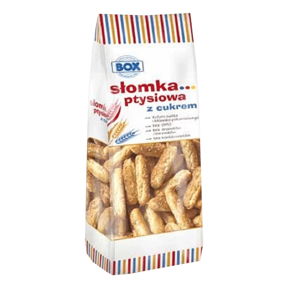 Słomka ptysiowa z cukrem 200g Box Zpc